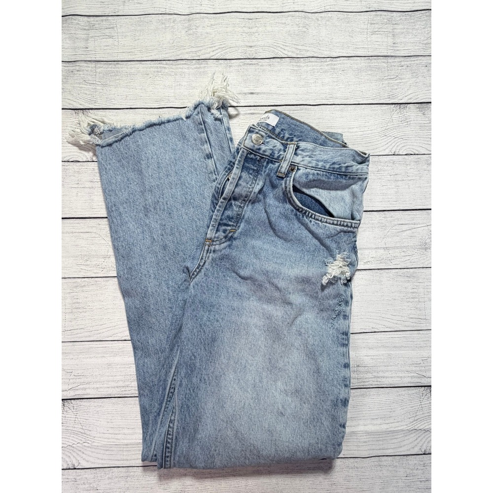 Nuuds The Straight Jean 27 High Rise Casual Cotton Quiet Luxury Coquette